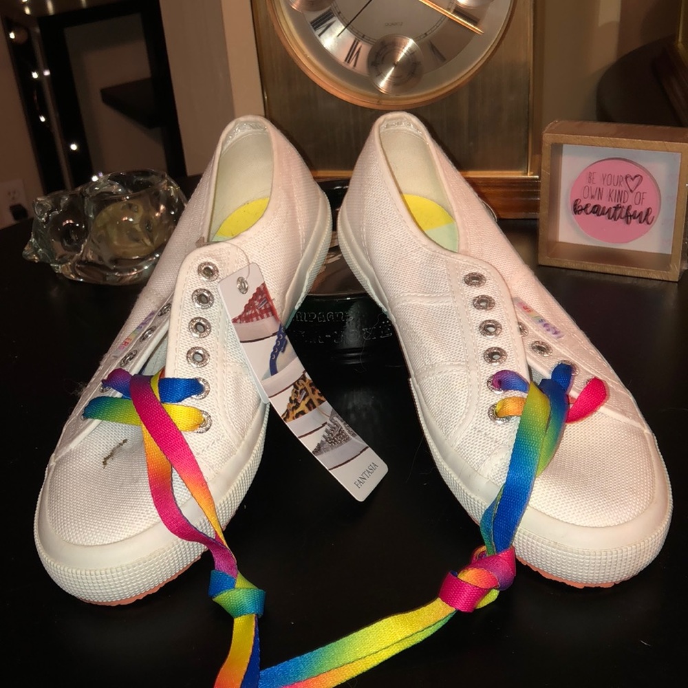 SUPERGA White Sneakers never worn size 8.5 USAW